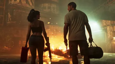 Jason y Lucía, imagen oficial de GTA VI
