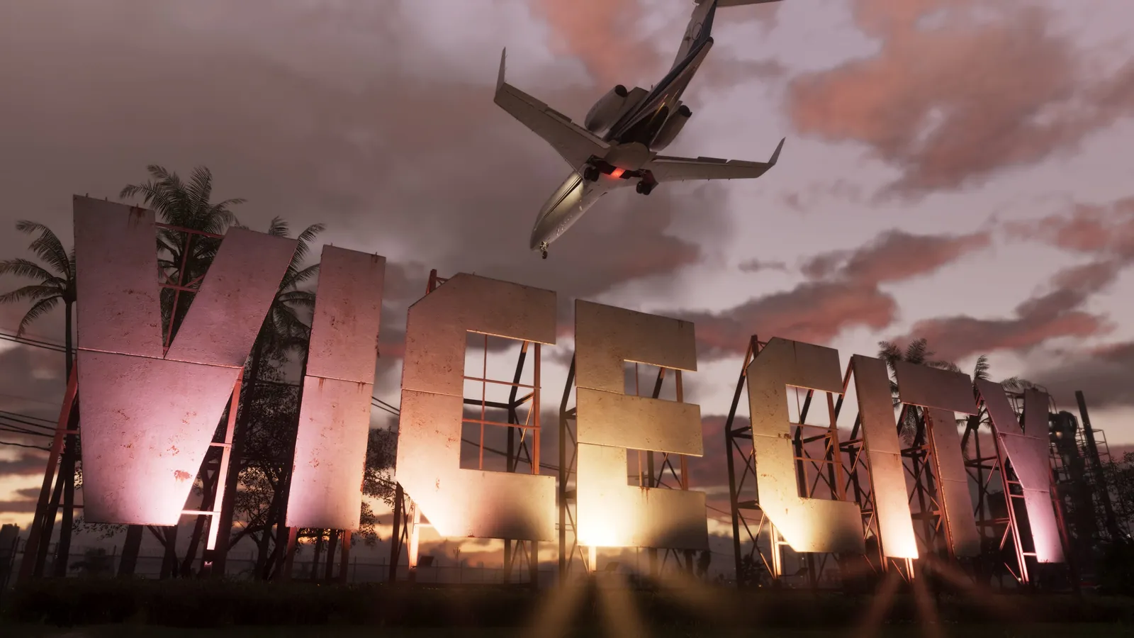 Vista de Vice City, imagen oficial de GTA VI